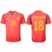 Spanien Jordi Alba #18 Replika Hemma matchkläder VM 2022 Korta ärmar